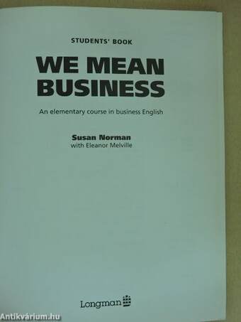 We mean business - Students' Book