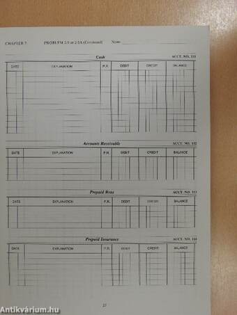 Working Papers to accompany Financial Accounting