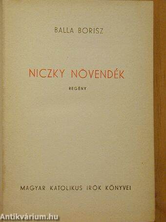 Niczky növendék