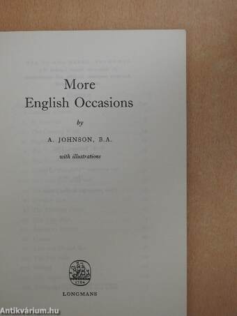 More English Occasions