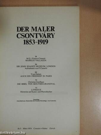 Der Maler Csontváry 1853-1919