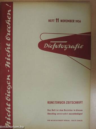 Die Fotografie November 1956.