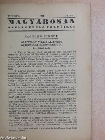 Magyarosan 1944/3.