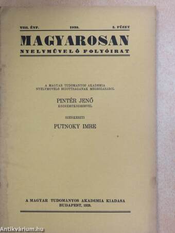 Magyarosan 1939/5.
