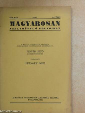 Magyarosan 1939/3.