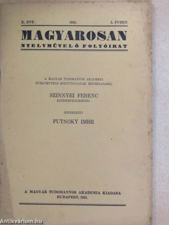 Magyarosan 1941/5.