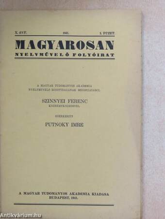 Magyarosan 1941/3.