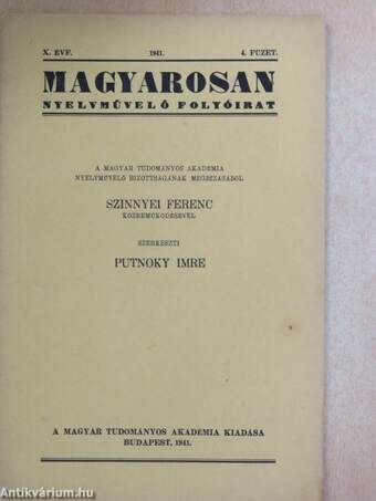 Magyarosan 1941/4.