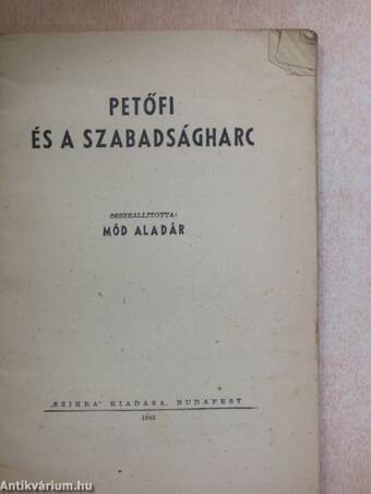 Petőfi és a szabadságharc