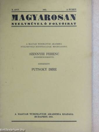 Magyarosan 1941/2.