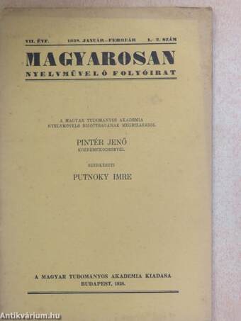 Magyarosan 1938. január-február