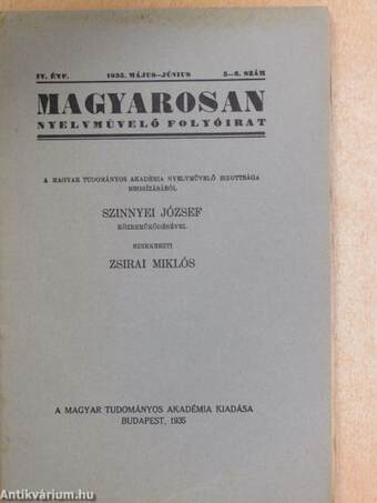 Magyarosan 1935. május-június