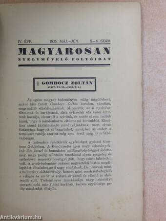 Magyarosan 1935. május-június