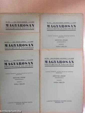 Magyarosan 1934. január-december