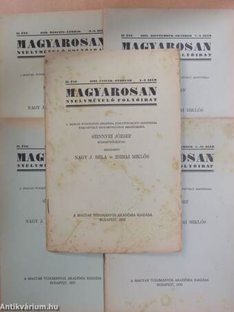 Magyarosan 1933. január-december