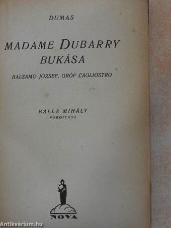 Madame Dubarry bukása