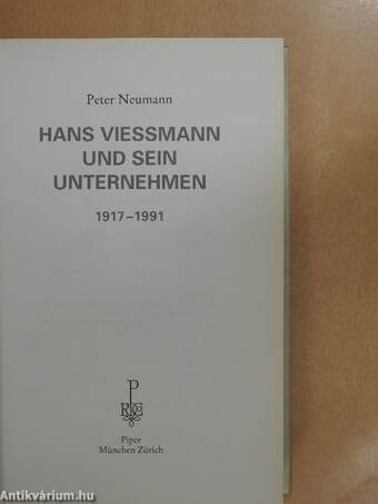 Hans Viessmann und sein Unternehmen