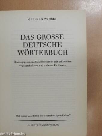 Das grosse deutsche Wörterbuch