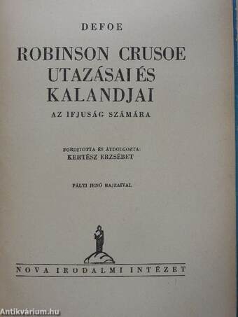 Robinson Crusoe utazásai és kalandjai