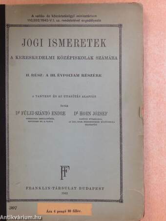 Jogi ismeretek II.