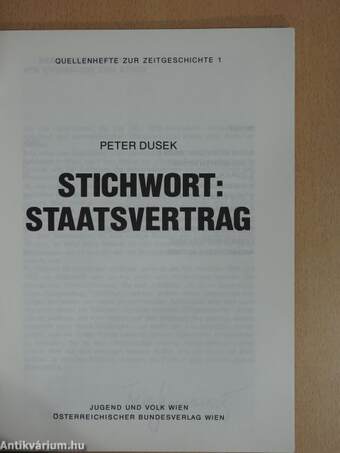 Stichwort: Staatsvertrag