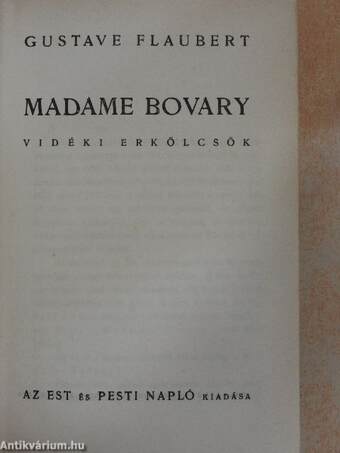 Madame Bovary