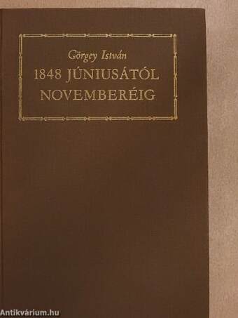 1848 júniusától novemberéig