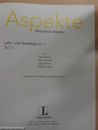 Aspekte - Mittelstufe Deutsch - Lehr- und Arbeitsbuch 1/2. - CD-vel