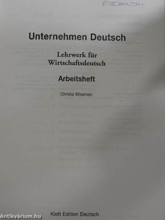 Unternehmen Deutsch Arbeitsheft