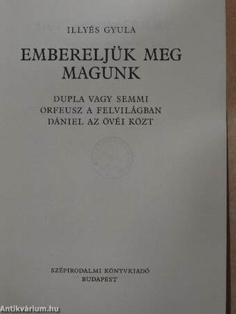 Embereljük meg magunk