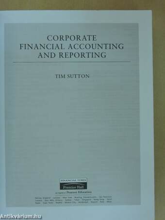 Corporate Financial Accounting and Reporting