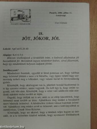 Jót, jókor, jól