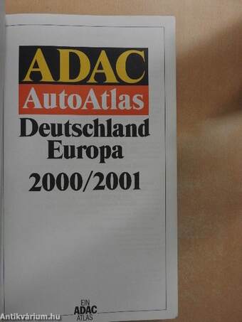 ADAC AutoAtlas Deutschland Europa 2000/2001