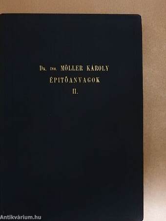 Az épitőanyagok gyakorlati kézikönyve II. (töredék)