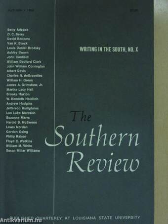 The Southern Review Autumn 1986