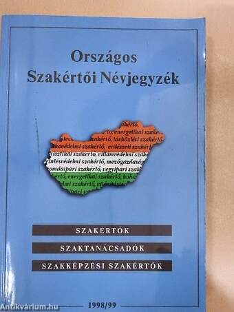 Országos Szakértői Névjegyzék 1998/99