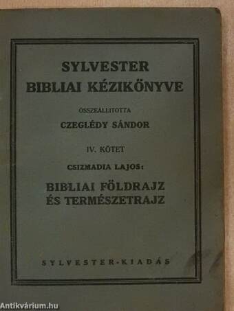 Bibliai földrajz és természetrajz