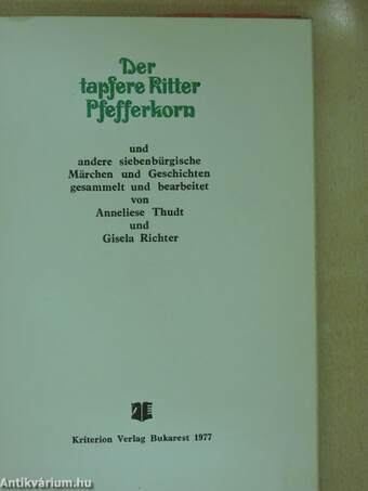 Der tapfere Ritter Pfefferkorn