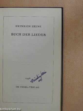 Buch der Lieder