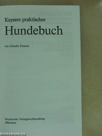 Keysers praktisches Hundebuch