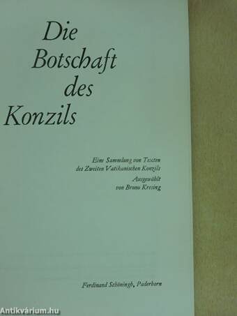 Die Botschaft des Konzils