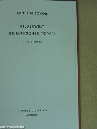 Bilderwelt griechischer Töpfer