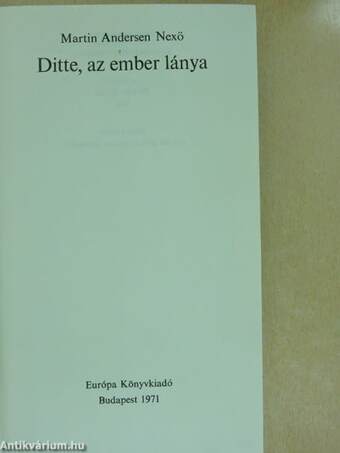 Ditte, az ember lánya