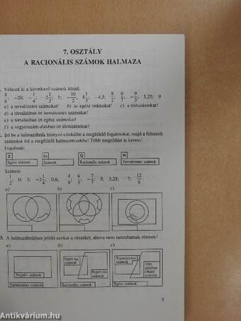 A mi matekunk 7-8. osztály - Feladatgyűjtemény