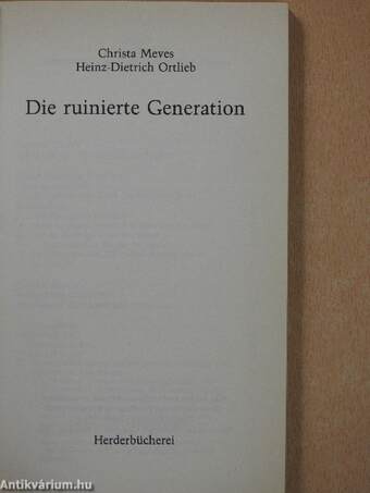 Die ruinierte Generation