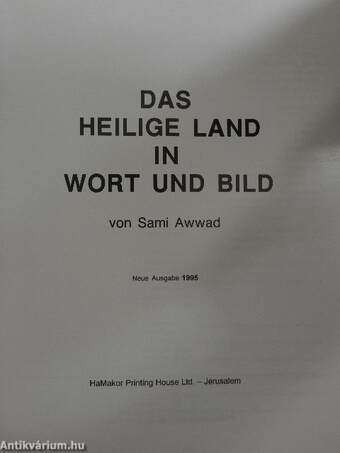 Das Heilige Land in Wort und Bild