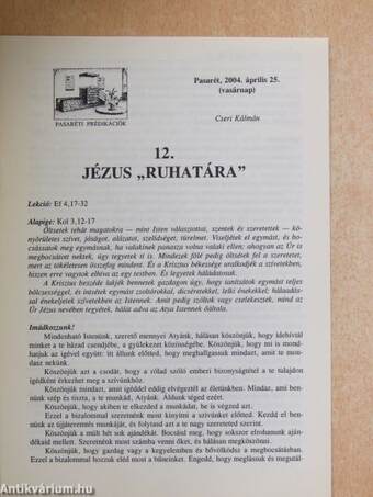 Jézus "ruhatára"