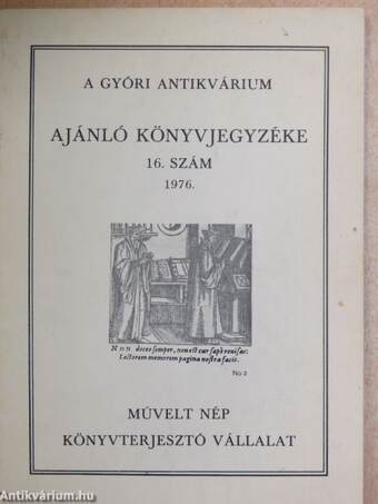 A Győri Antikvárium ajánló könyvjegyzéke 16.