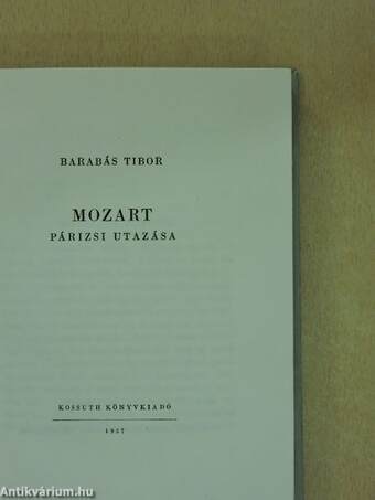 Mozart párizsi utazása