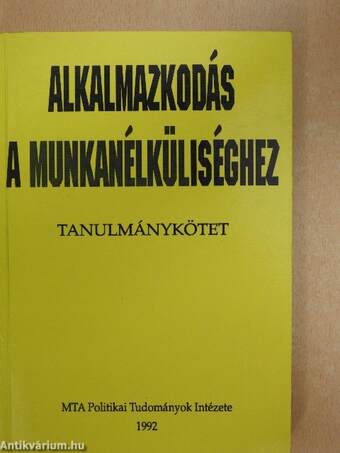 Alkalmazkodás a munkanélküliséghez